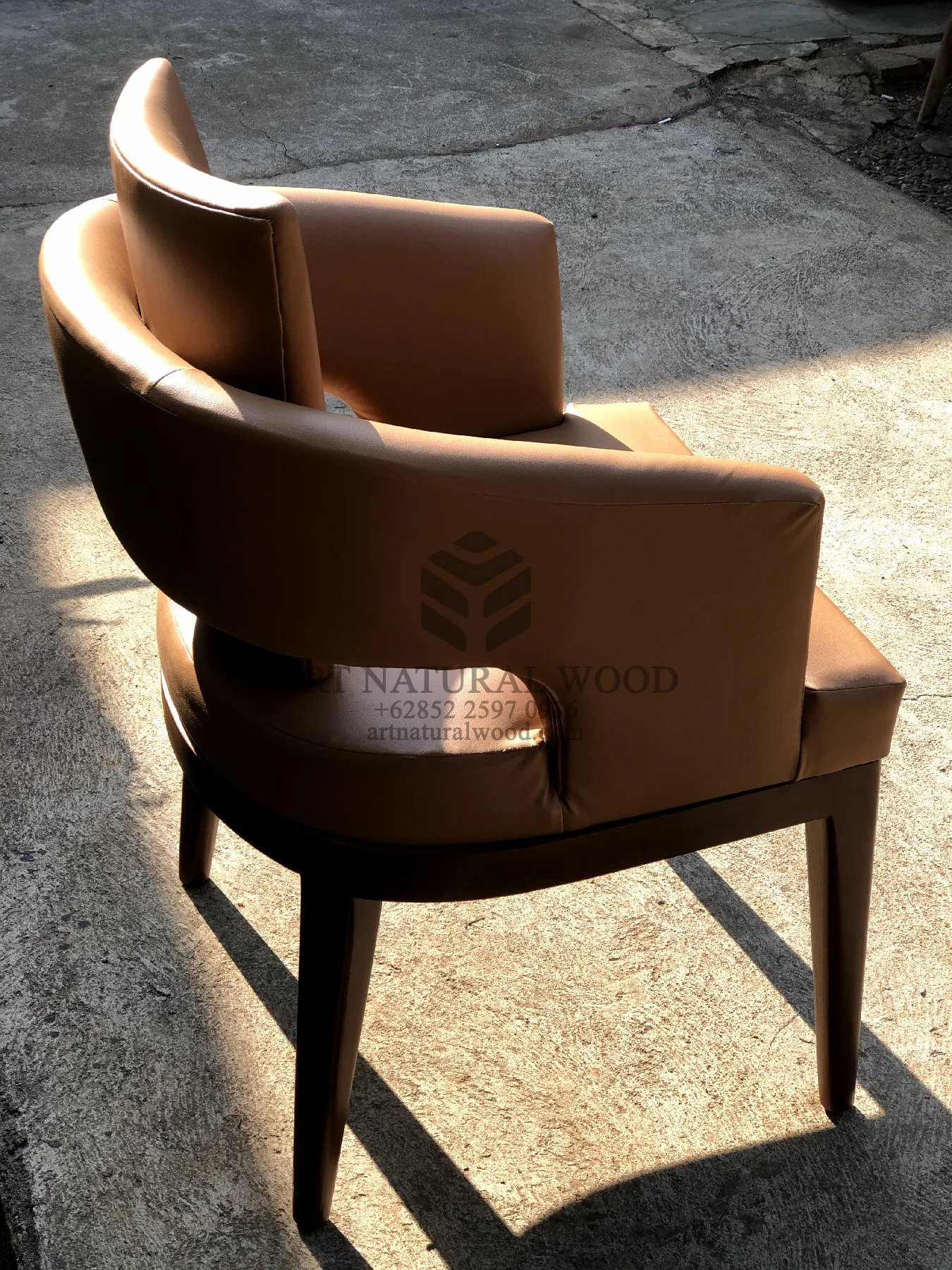 kursi makan mewah minimalis modern kayu jati-kursi restoran mewah