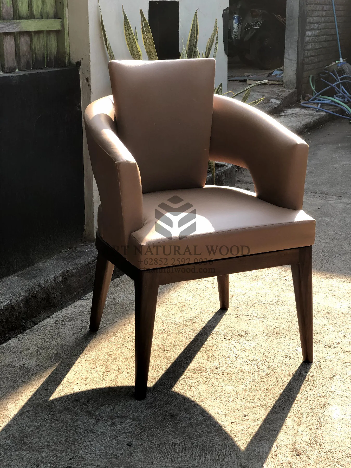 kursi makan mewah minimalis modern kayu jati-kursi restoran mewah