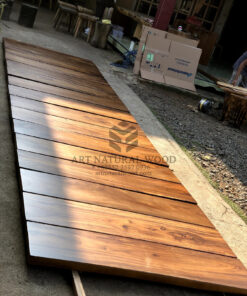 papan tangga kayu solid minimalis modern