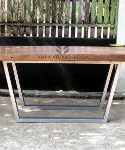 meja makan kecil kayu trembesi minimalis