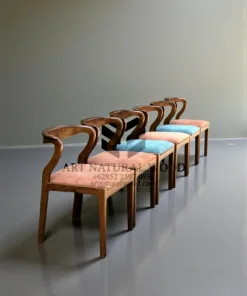 kursi makan modern kayu jati solid-kursi cafe minimalis modern