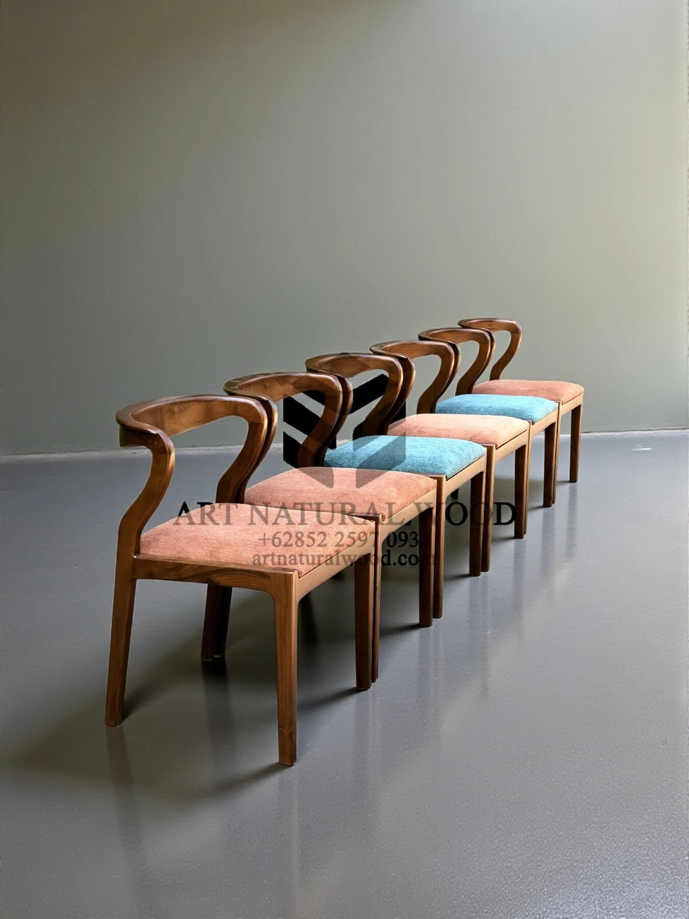 kursi makan modern kayu jati solid-kursi cafe minimalis modern
