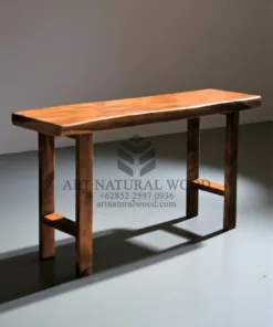 meja foyer minimalis kayu solid trembesi-meja konsul minimalis kayu