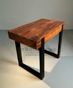 meja hias minimalis ruang tamu-meja konsol minimalis-meja aquarium kayu solid