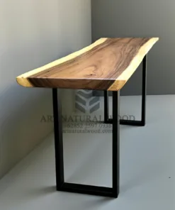 meja konsol minimalis ruang tamu kayu trembesi solid-console table minimalis