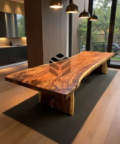 meja meeting kantor kayu besar 4 meter-meja rapat 4 meter