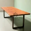 meja minimalis kayu jati solid besar-meja kayu jati besar