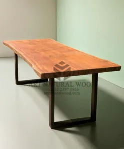 meja minimalis kayu jati solid besar-meja kayu jati besar