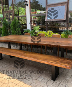 meja makan kayu panjang trembesi-meja kayu besar-meja makan kayu trembesi-meja makan kayu solid-meja makan minimalis
