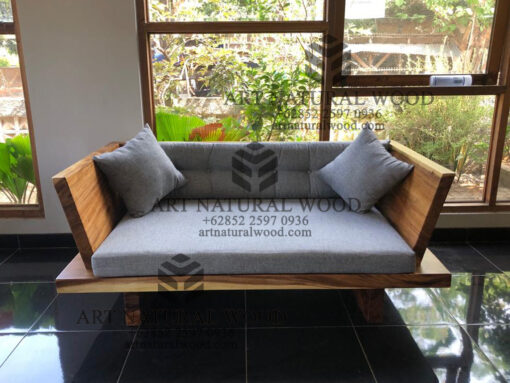 kursi sofa kayu trembesi minimalis modern-sofa tamu kayu solid minimalis