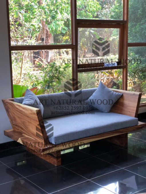 kursi sofa kayu trembesi minimalis modern-sofa tamu kayu solid minimalis
