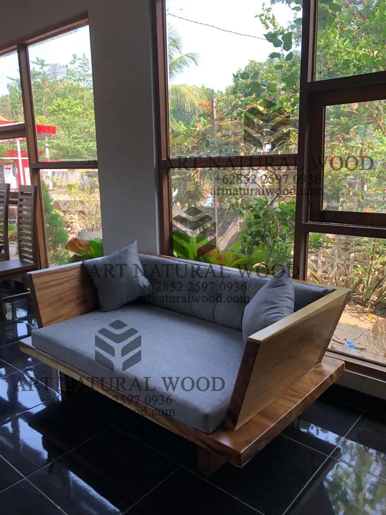 kursi sofa kayu trembesi minimalis modern-sofa tamu kayu solid minimalis