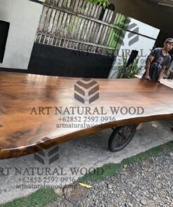 papan kayu trembesi besar untuk top meja-papan kayu trembesi 4 meter