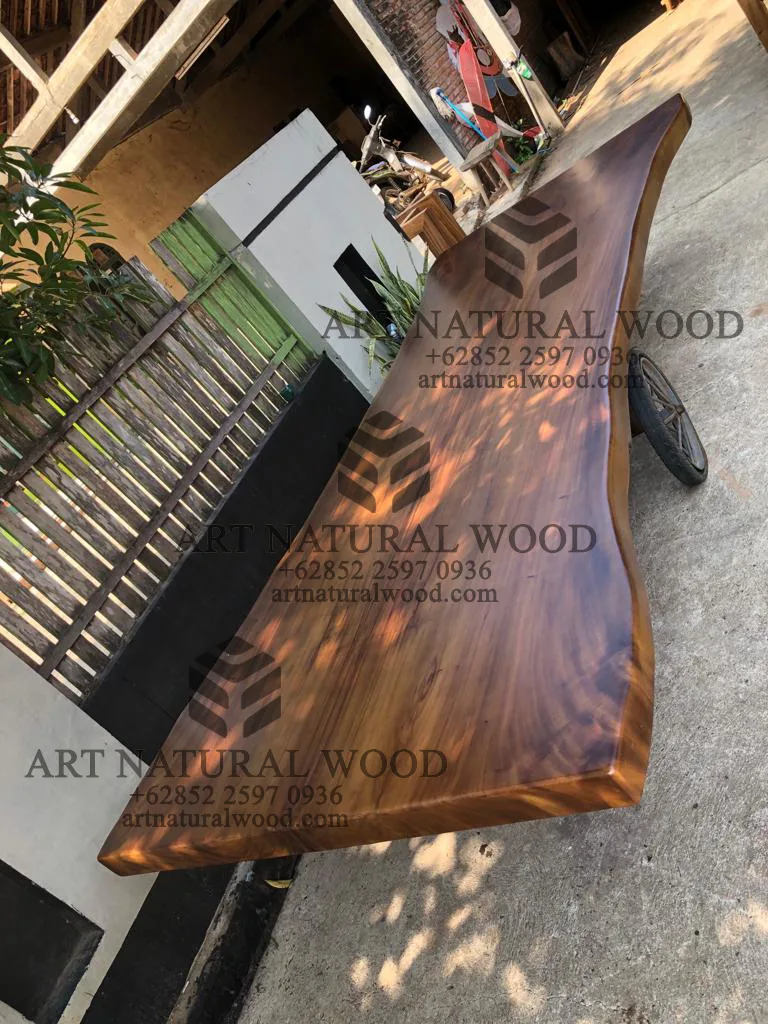papan kayu trembesi besar untuk top meja-papan kayu trembesi 4 meter