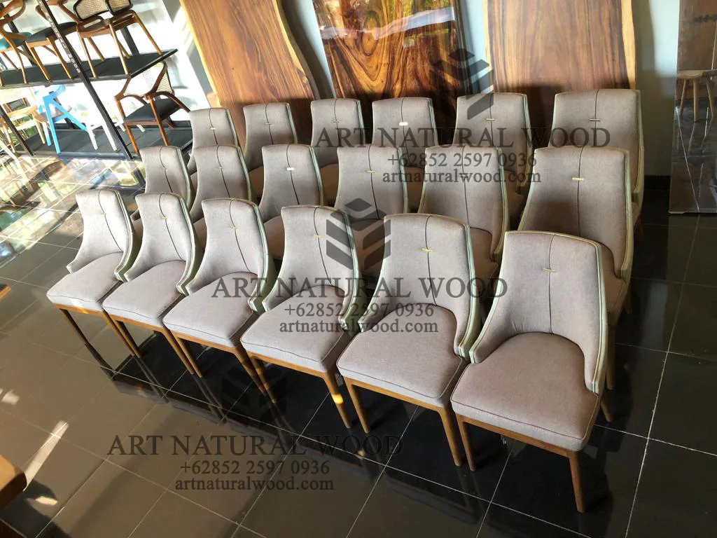 kursi makan minimalis mewah kayu jati solid
