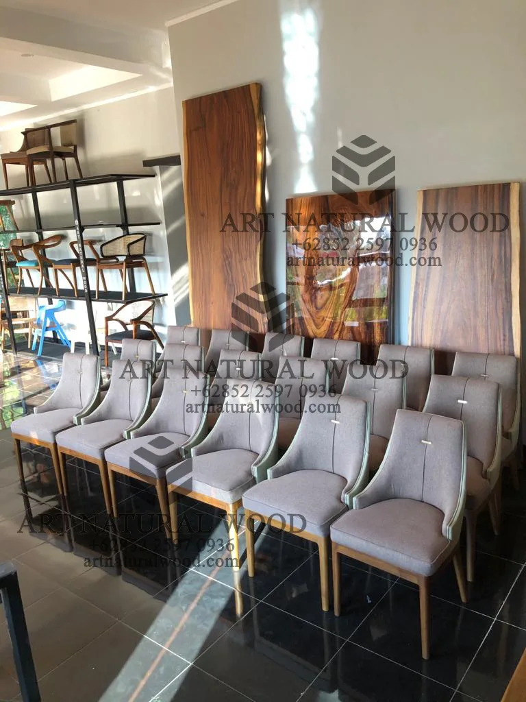 kursi makan minimalis mewah kayu jati solid