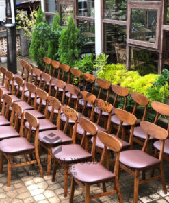 kursi cafe minimalis modern kayu jati model ropan