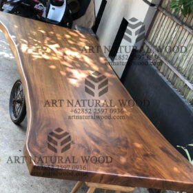 papan kayu trembesi besar untuk top meja-papan kayu trembesi 4 meter