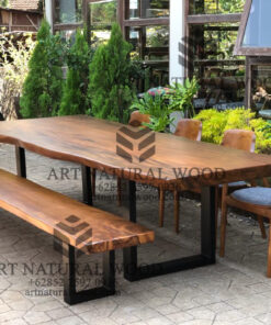 meja makan kayu panjang trembesi-meja kayu besar-meja makan kayu trembesi-meja makan kayu solid-meja makan minimalis