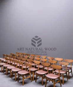kursi cafe minimalis modern kayu jati model ropan