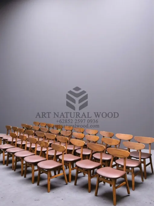 kursi cafe minimalis modern kayu jati model ropan