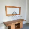 meja wastafel kamar mandi hotel kayu solid