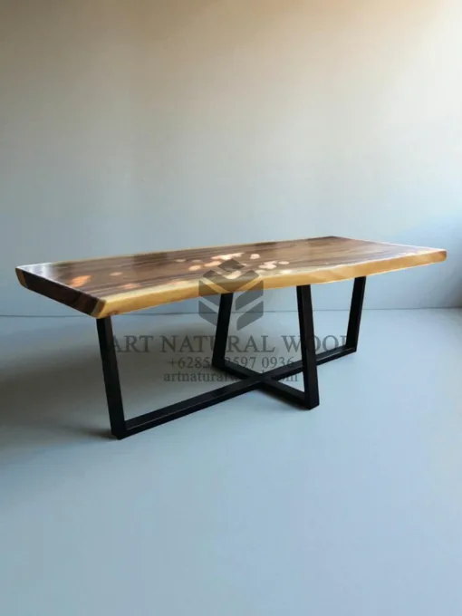 dining table solid wood-meja bangku kayu trembesi