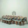 kursi cafe unik minimalis modern kayu jati solid