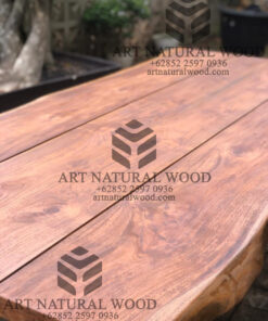 meja makan outdoor kayu jati solid