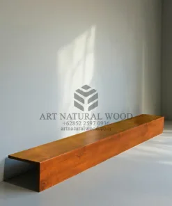 ambalan tv gantung minimalis kayu jati solid