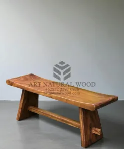 bangku taman kayu trembesi minimalis