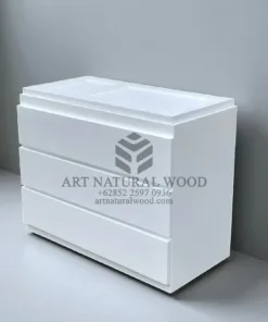 meja bayi minimalis modern kayu solid