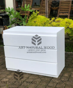 meja bayi minimalis modern kayu solid