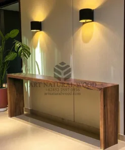 meja konsul minimalis kayu solid sederhana