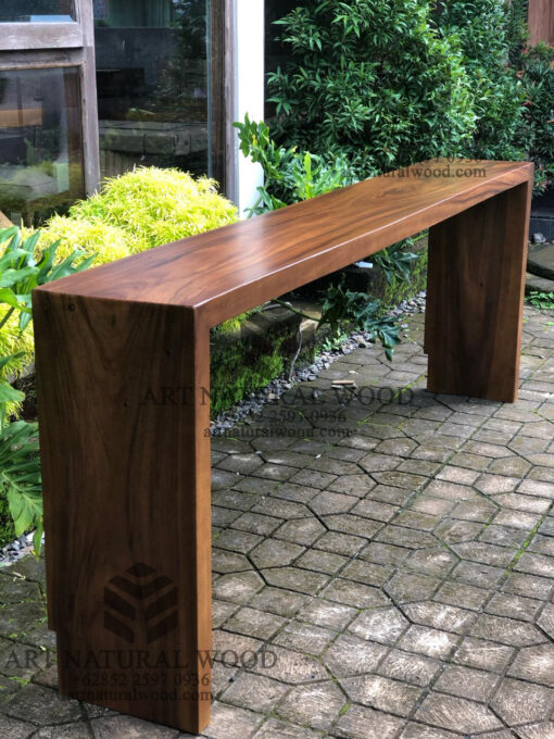 meja konsul minimalis kayu solid sederhana
