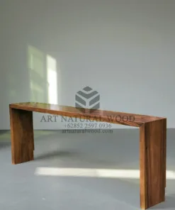 meja konsul minimalis kayu solid sederhana