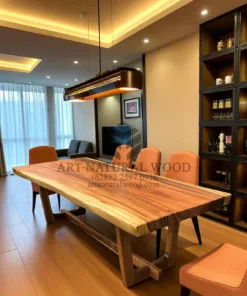meja makan kayu utuh trembesi antik natural minimalis-meja trembesi-meja antik minimalis