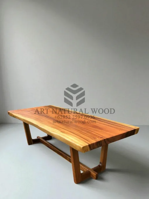 meja makan kayu utuh trembesi antik natural minimalis-meja trembesi-meja antik minimalis