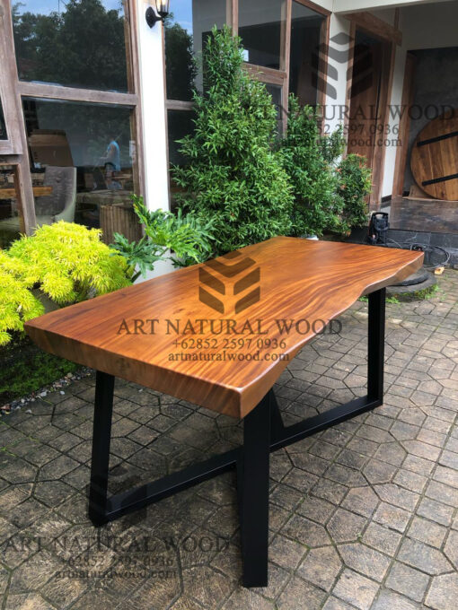 meja suar minimalis kayu solid