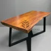 meja suar minimalis kayu solid-meja minimalis modern