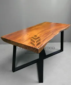 meja suar minimalis kayu solid-meja minimalis modern