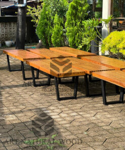 bangku taman kayu jati minimalis