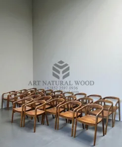 kursi cafe minimalis kayu jati solid