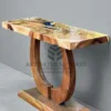 meja epoxy resin ruang tamu minimalis-meja konsol antik-meja konsol kayu