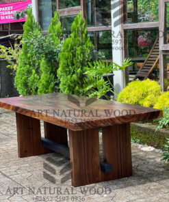 meja kayu antik trembesi solid