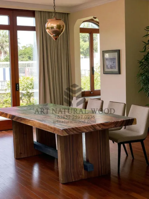 meja kayu antik trembesi solid-meja antik minimalis-meja kayu besar