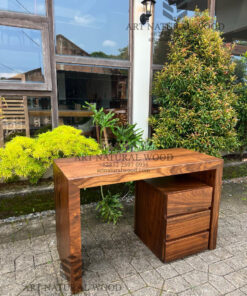 meja komputer kayu solid minimalis modern-meja kerja minimalis-meja kantor kayu