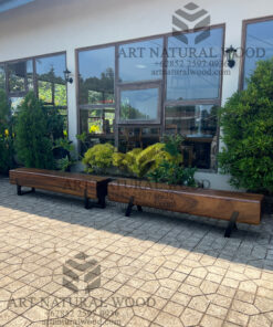 bangku kayu solid utuh kayu trembesi