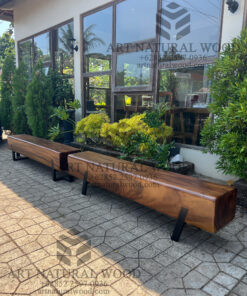 bangku kayu solid utuh kayu trembesi