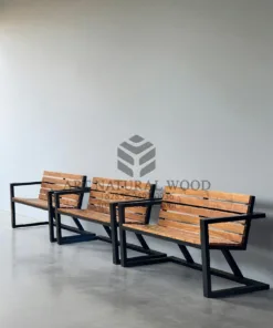 kursi taman besi minimalis industrial